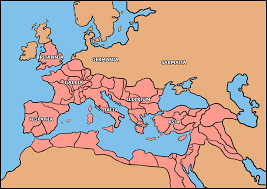 Map showing Britannia and Gallia