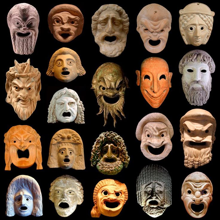 Greek theatre masks