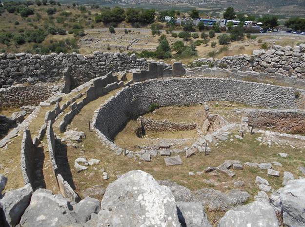 Grave Circle A at Mycenae